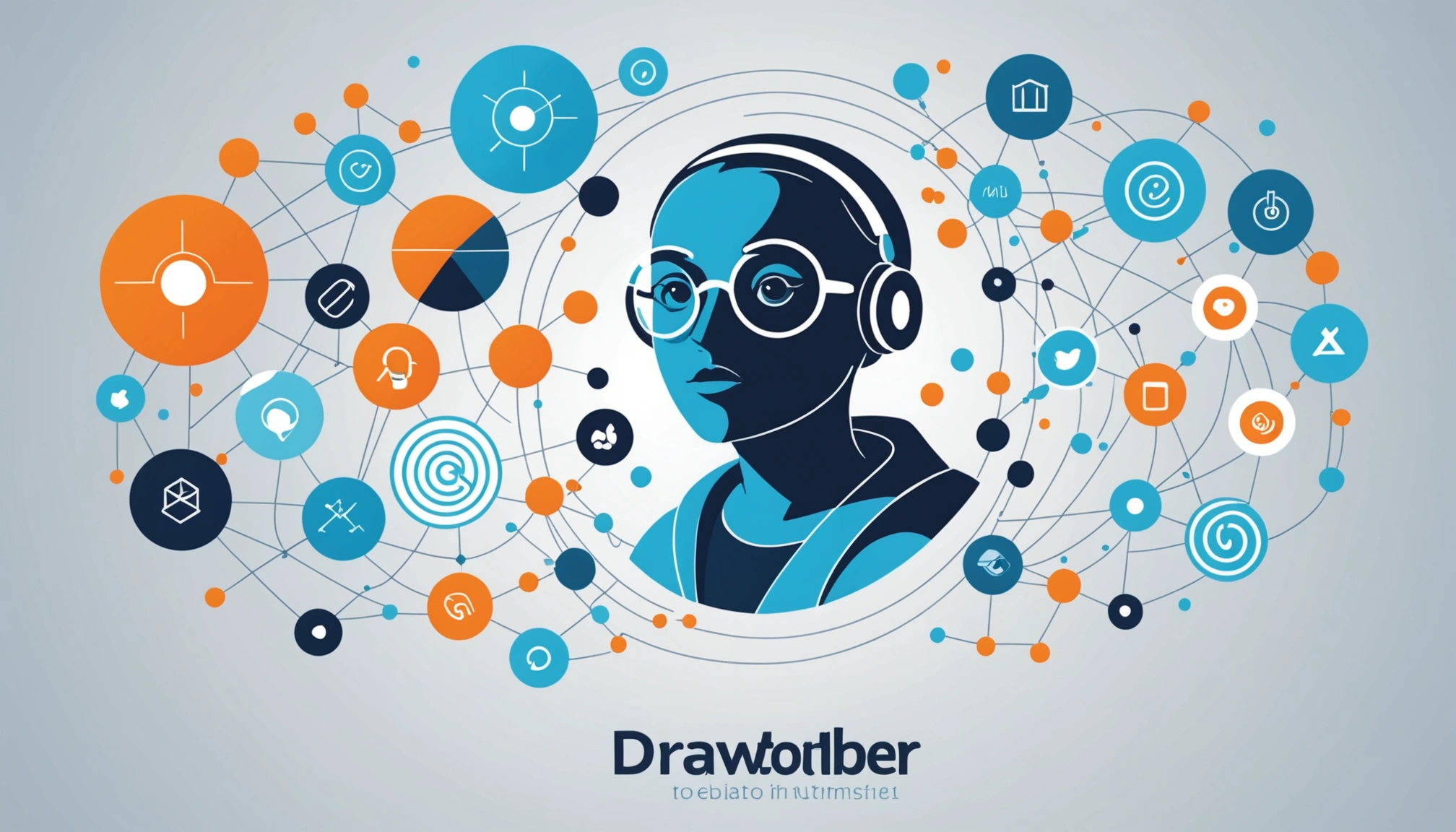 Why EfficientPIM is the Best for Market Intelligence, Digital art, technology concept, abstract, clean lines, minimalist, corporate blue and white, data visualization, glowing nodes, wordpress, php, html, css