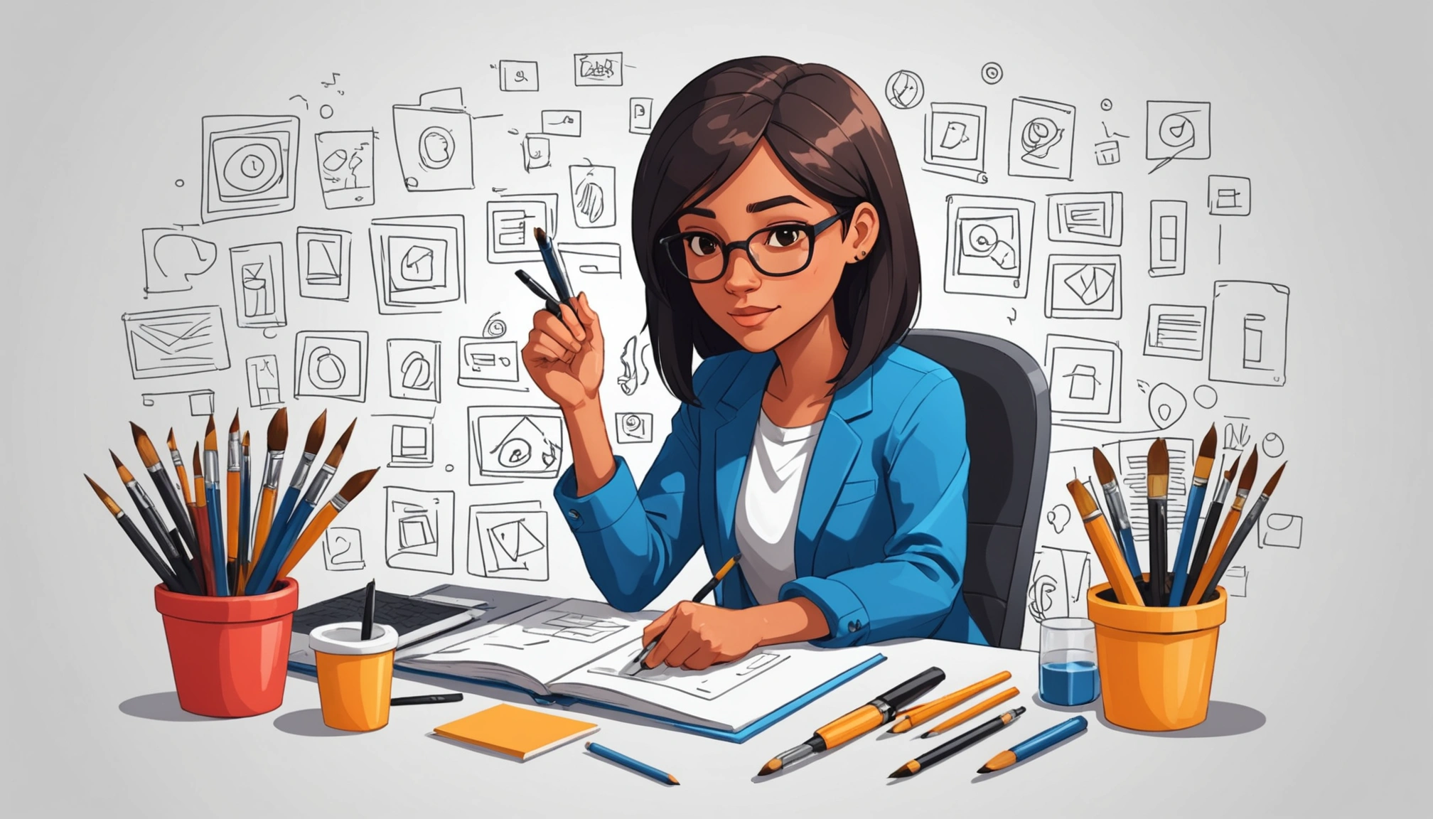 Pros and Cons of Scraping for Investment Analysis, Digital art, technology concept, abstract, clean lines, minimalist, corporate blue and white, data visualization, glowing nodes, wordpress, php, html, css