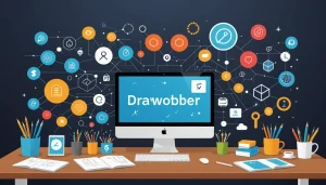 The Pros and Cons of Scraping for Risk Management, Digital art, technology concept, abstract, clean lines, minimalist, corporate blue and white, data visualization, glowing nodes, wordpress, php, html, css