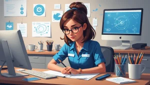 Advantages and Disadvantages of Extracting for Compliance, Digital art, technology concept, abstract, clean lines, minimalist, corporate blue and white, data visualization, glowing nodes, wordpress, php, html, css