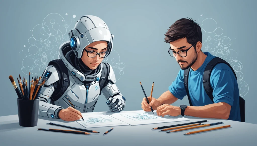 Similarities Between Manual Scraping and Automated Extraction, Digital art, technology concept, abstract, clean lines, minimalist, corporate blue and white, data visualization, glowing nodes, wordpress, php, html, css