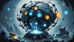 Shared Risks of Using PhantomBuster and Dux-Soup, Digital art, technology concept, abstract, clean lines, minimalist, corporate blue and white, data visualization, glowing nodes, wordpress, php, html, css