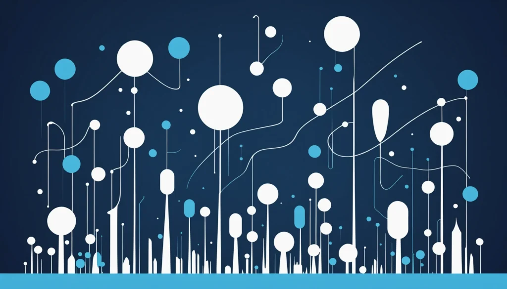 Similarities Between Mixmax and Yesware for Gmail, Digital art, technology concept, abstract, clean lines, minimalist, corporate blue and white, data visualization, glowing nodes, wordpress, php, html, css