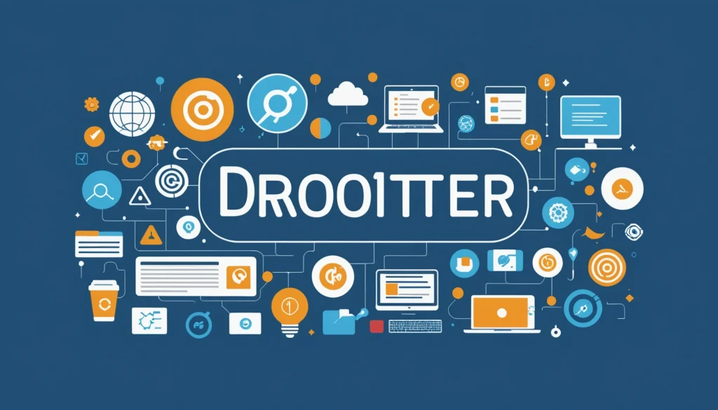 Common Features of Demandbase and Terminus for ABM, Digital art, technology concept, abstract, clean lines, minimalist, corporate blue and white, data visualization, glowing nodes, wordpress, php, html, css