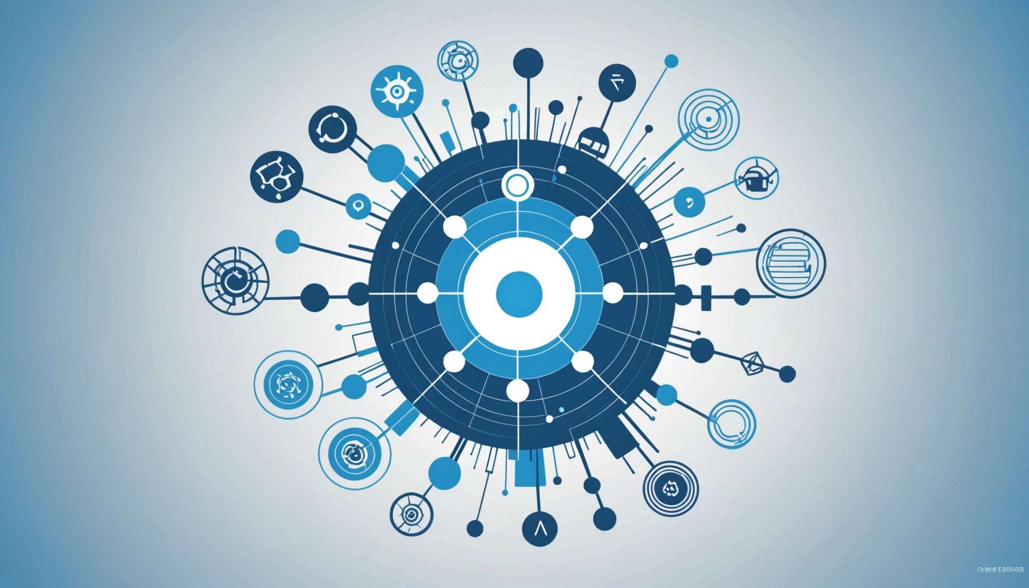 What ParseHub and Octoparse Have in Common, Digital art, technology concept, abstract, clean lines, minimalist, corporate blue and white, data visualization, glowing nodes, wordpress, php, html, css
