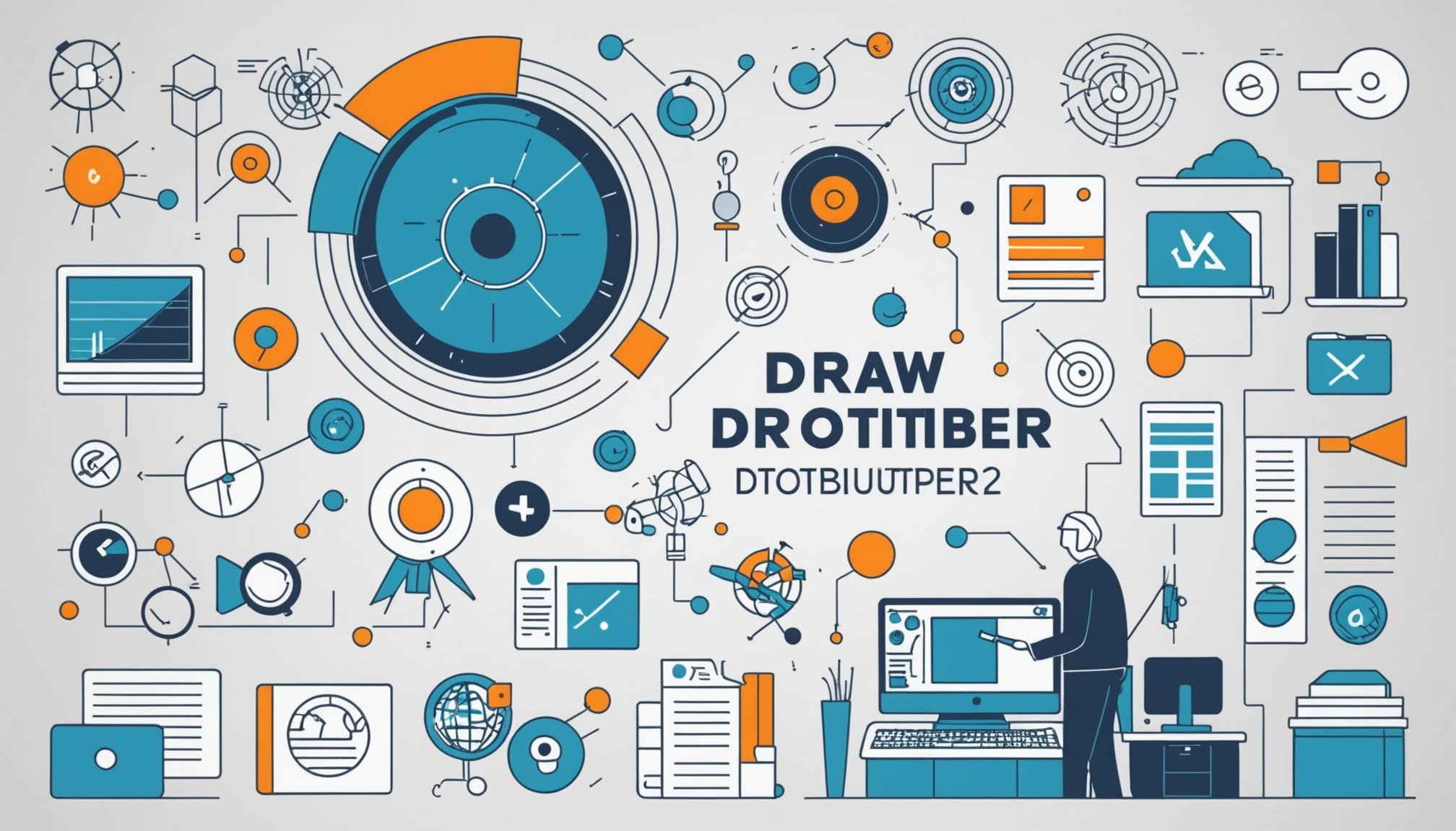 Common Features of CSV and Excel Exports, Digital art, technology concept, abstract, clean lines, minimalist, corporate blue and white, data visualization, glowing nodes, wordpress, php, html, css
