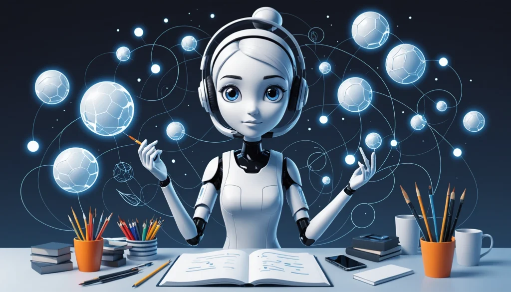 What Virtual Assistants and AI Scrapers Share, Digital art, technology concept, abstract, clean lines, minimalist, corporate blue and white, data visualization, glowing nodes, wordpress, php, html, css