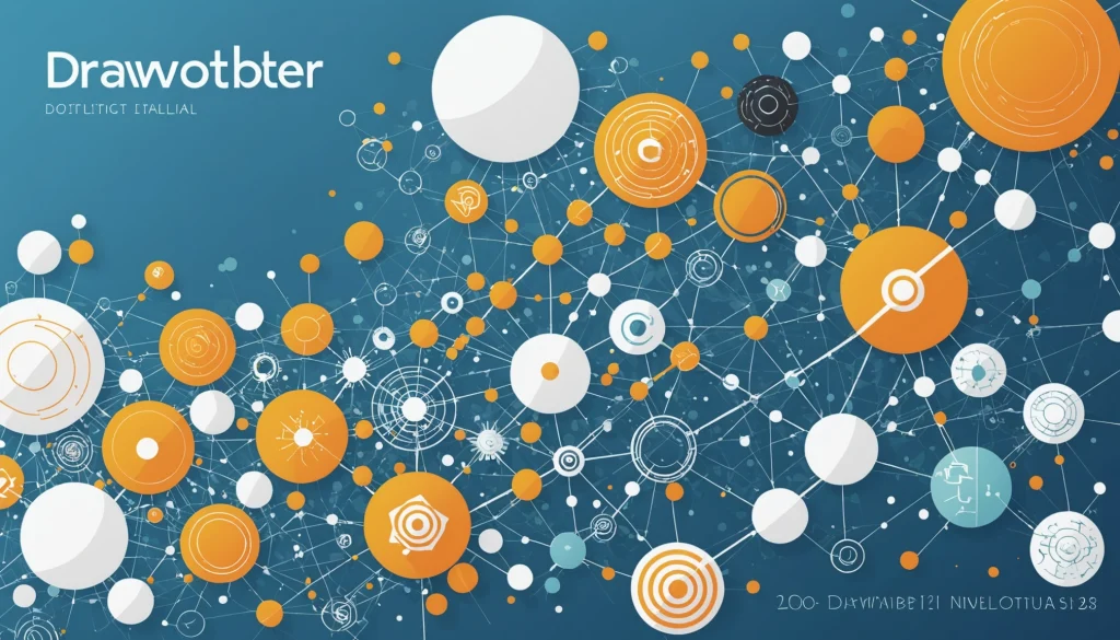 Similarities Between Natural Language Processing and Text Mining, Digital art, technology concept, abstract, clean lines, minimalist, corporate blue and white, data visualization, glowing nodes, wordpress, php, html, css