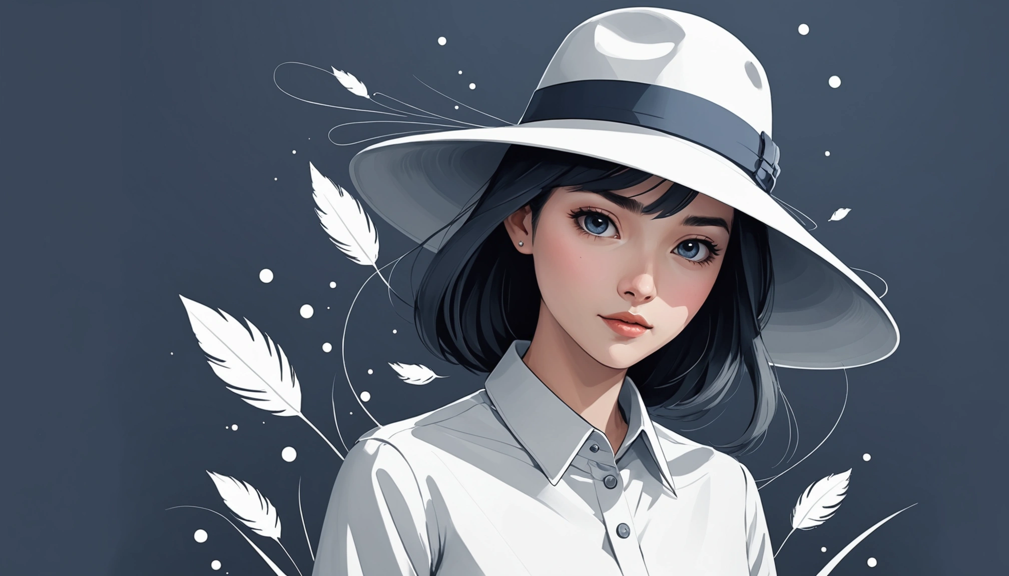 What White Hat and Grey Hat Scraping Have in Common, Digital art, technology concept, abstract, clean lines, minimalist, corporate blue and white, data visualization, glowing nodes, wordpress, php, html, css