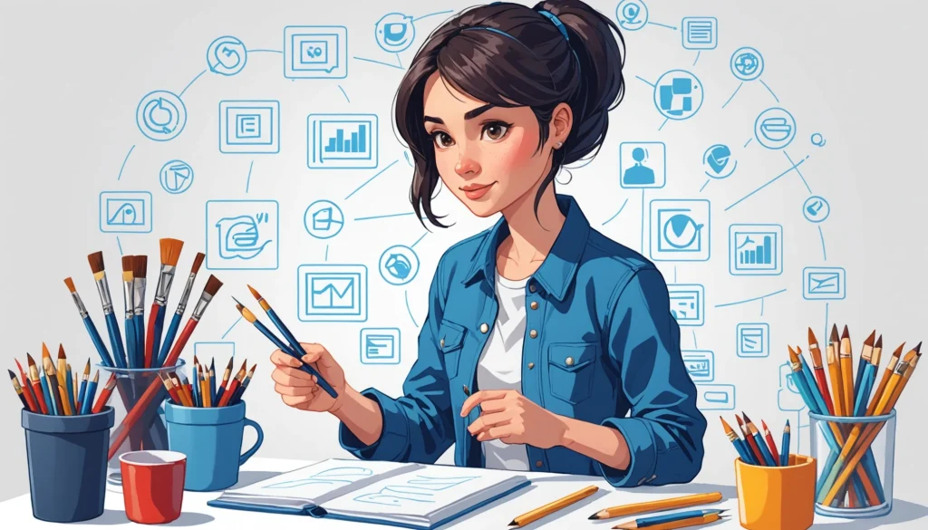 How EfficientPIM and Skrapp.io Handle LinkedIn Limits, Digital art, technology concept, abstract, clean lines, minimalist, corporate blue and white, data visualization, glowing nodes, wordpress, php, html, css