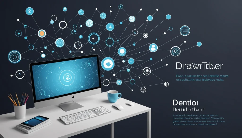 Similarities Between Data Deduplication and Normalization, Digital art, technology concept, abstract, clean lines, minimalist, corporate blue and white, data visualization, glowing nodes, wordpress, php, html, css
