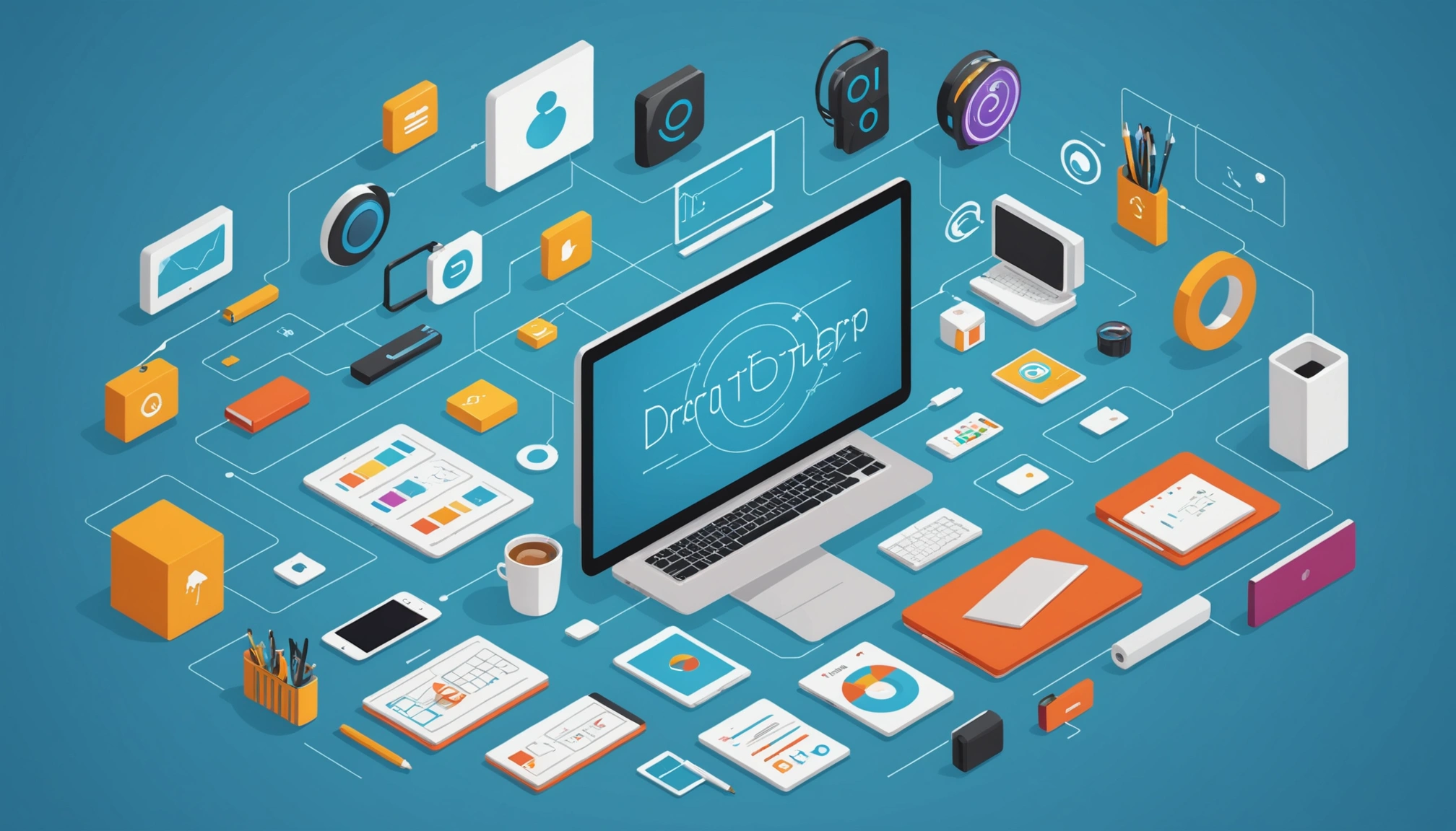 Common Features of API Reverse Engineering and Traffic Analysis, Digital art, technology concept, abstract, clean lines, minimalist, corporate blue and white, data visualization, glowing nodes, wordpress, php, html, css