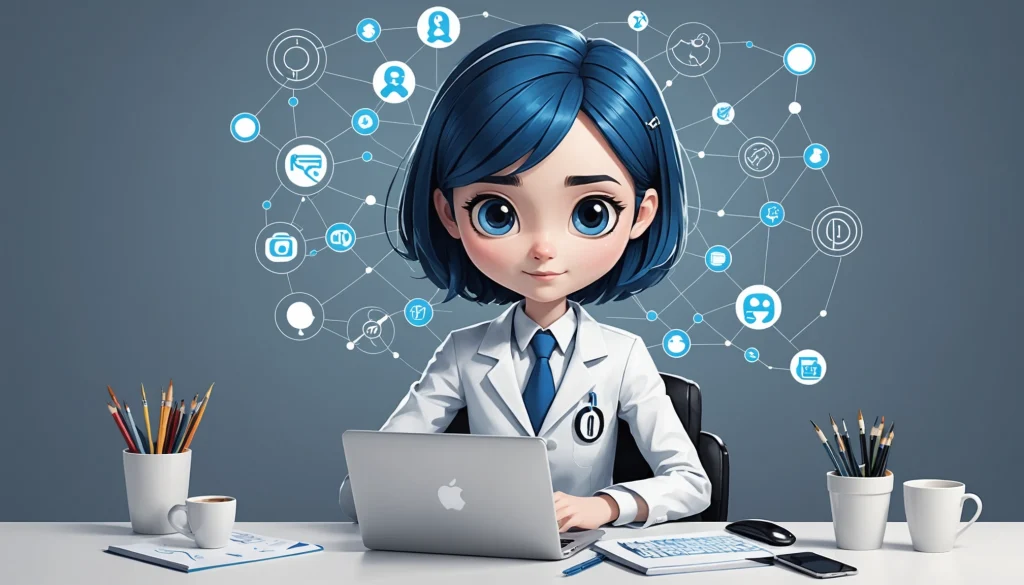 How to Export LinkedIn Contacts to CSV, Digital art, technology concept, abstract, clean lines, minimalist, corporate blue and white, data visualization, glowing nodes, wordpress, php, html, css