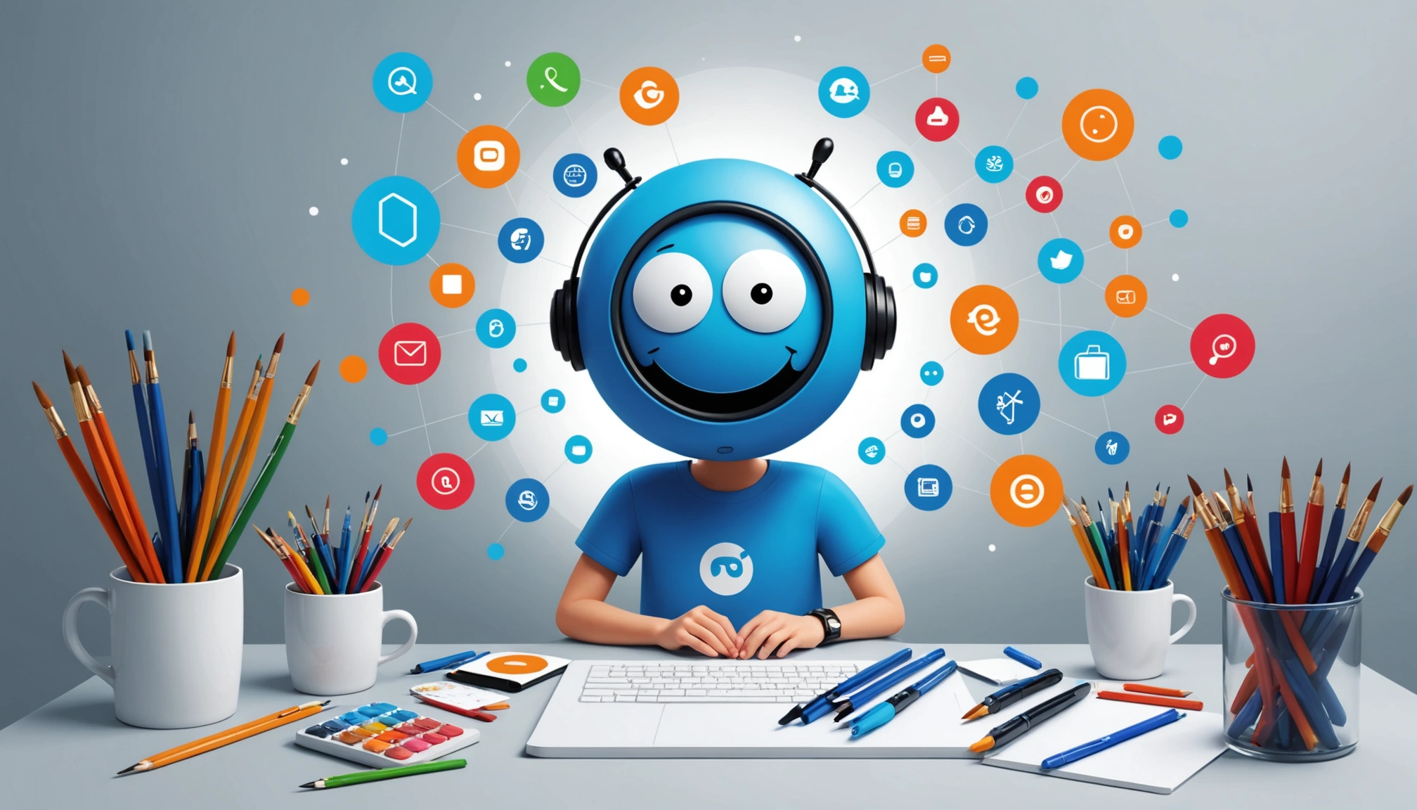 How to Use Regex to Extract Emails from Text, Digital art, technology concept, abstract, clean lines, minimalist, corporate blue and white, data visualization, glowing nodes, wordpress, php, html, css
