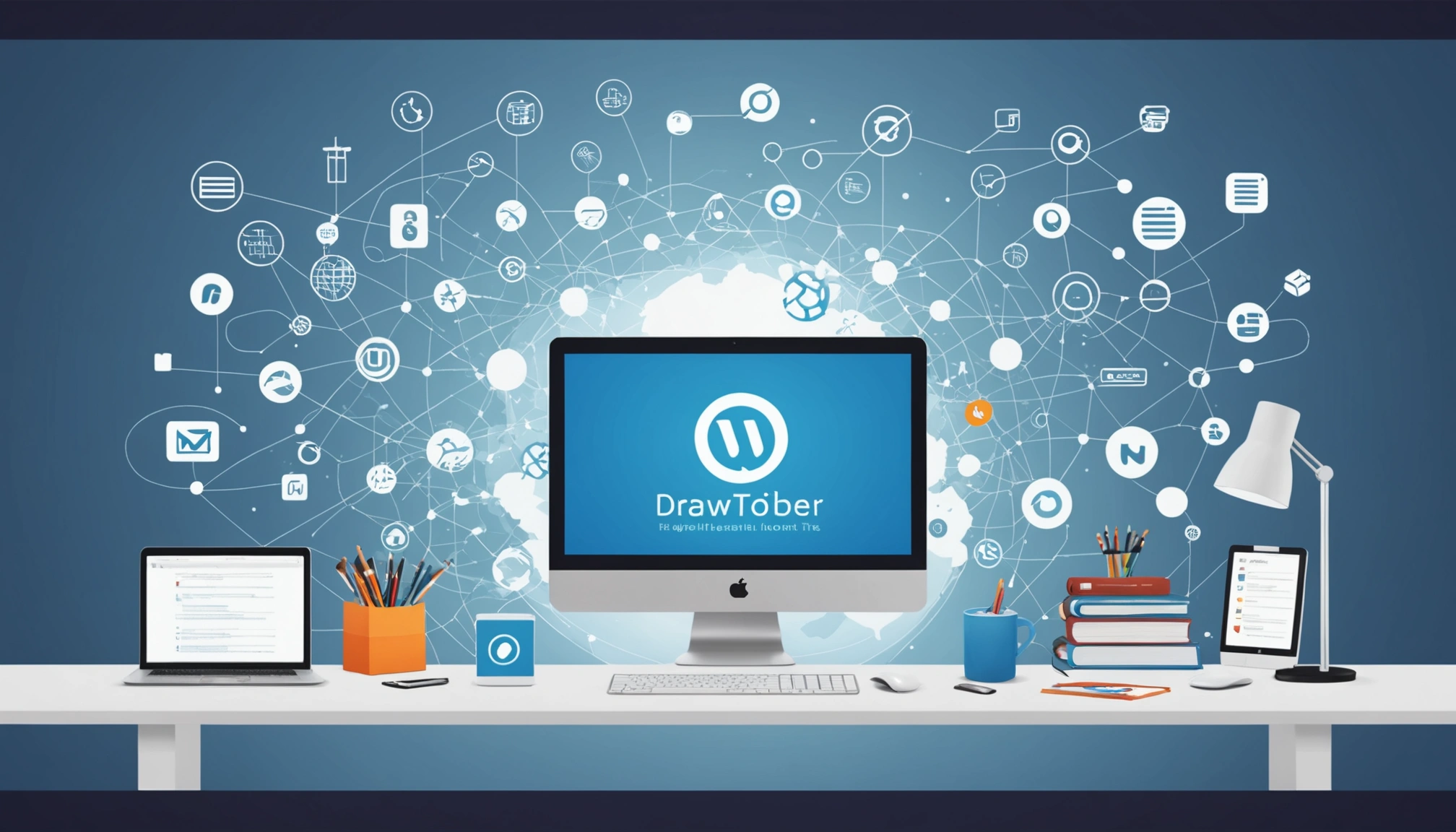 How to Extract Emails from Hotel Websites, Digital art, technology concept, abstract, clean lines, minimalist, corporate blue and white, data visualization, glowing nodes, wordpress, php, html, css