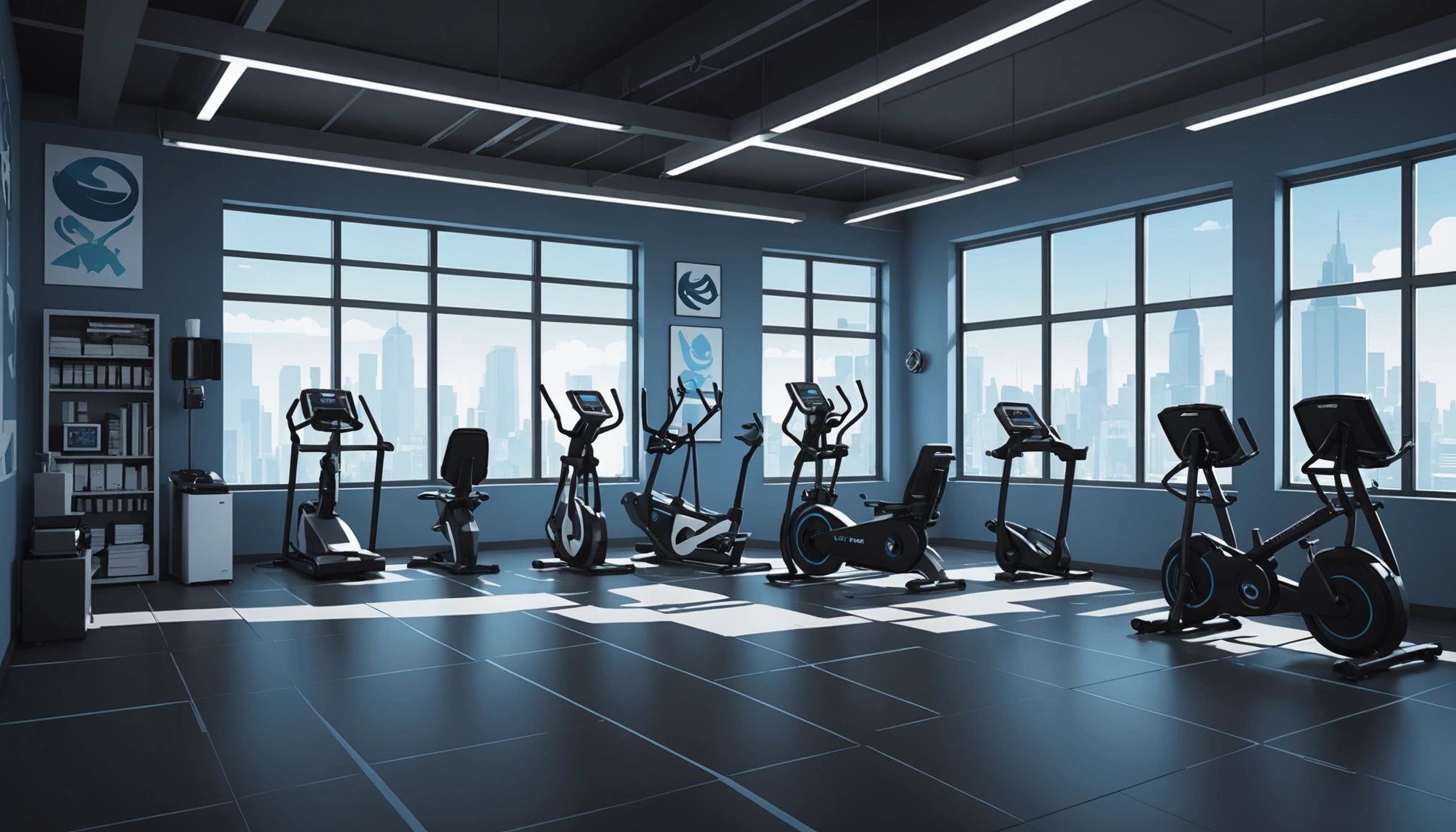 How to Scrape Gyms and Fitness Centers, Digital art, technology concept, abstract, clean lines, minimalist, corporate blue and white, data visualization, glowing nodes, wordpress, php, html, css