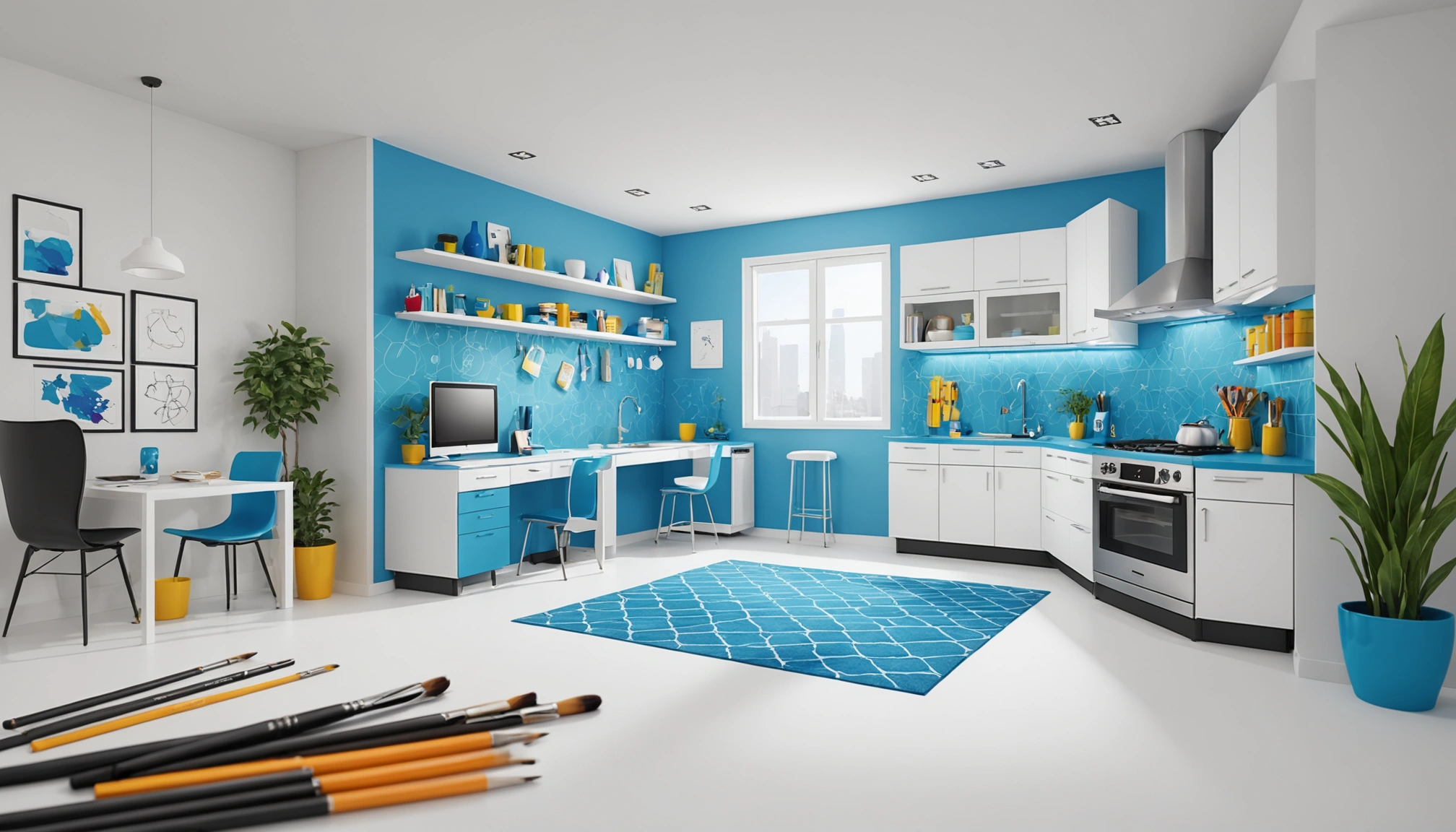 How to Extract Leads from Houzz for Home Services, Digital art, technology concept, abstract, clean lines, minimalist, corporate blue and white, data visualization, glowing nodes, wordpress, php, html, css