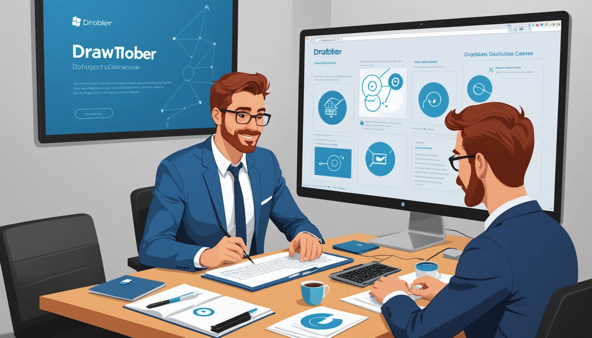 How to Find Talent Acquisition Managers, Digital art, technology concept, abstract, clean lines, minimalist, corporate blue and white, data visualization, glowing nodes, wordpress, php, html, css