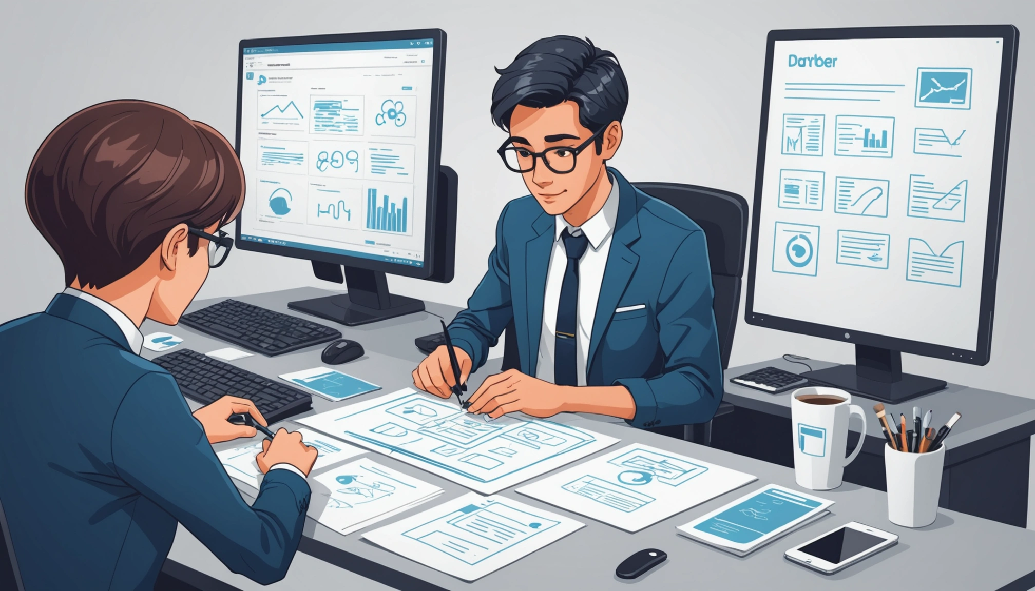 How to Scrape Sales Managers for B2B Tools, Digital art, technology concept, abstract, clean lines, minimalist, corporate blue and white, data visualization, glowing nodes, wordpress, php, html, css