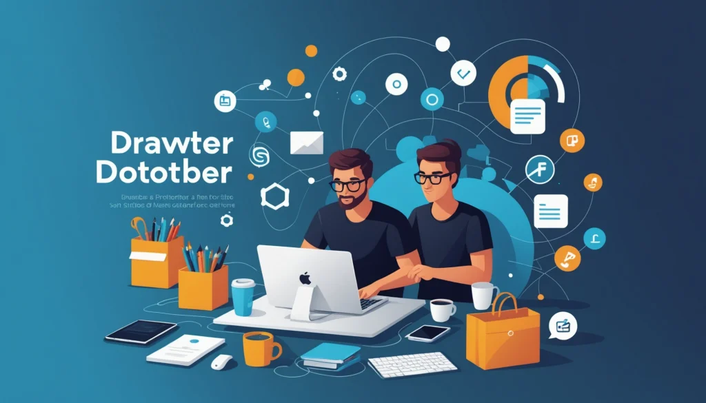How to Extract Emails from Customer Success Teams, Digital art, technology concept, abstract, clean lines, minimalist, corporate blue and white, data visualization, glowing nodes, wordpress, php, html, css