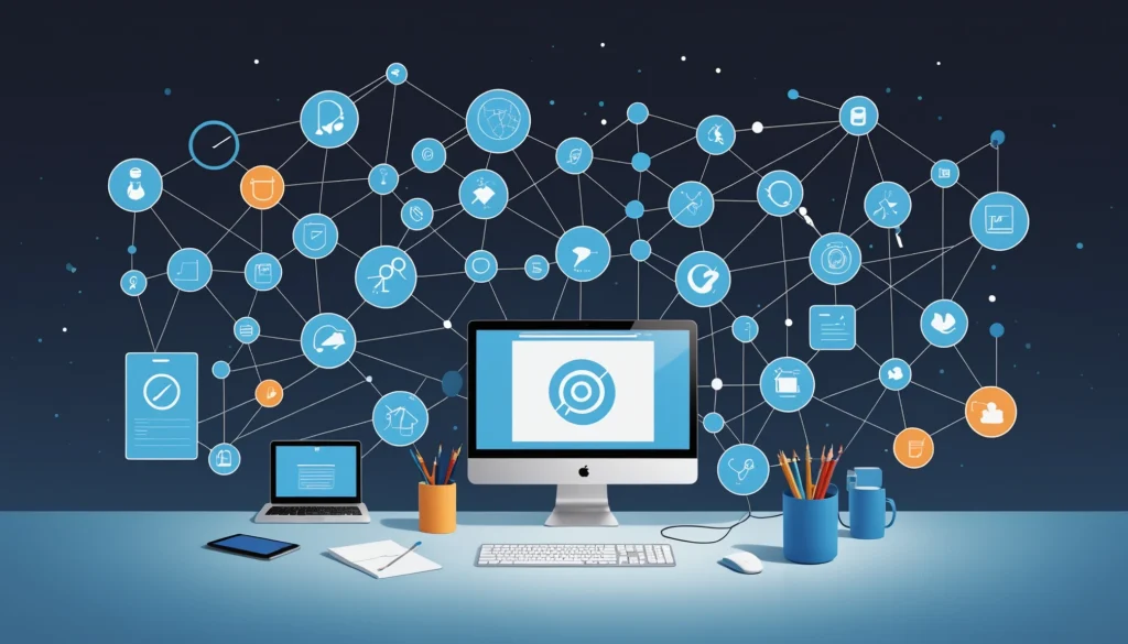 How to Extract Emails from Data Scientists, Digital art, technology concept, abstract, clean lines, minimalist, corporate blue and white, data visualization, glowing nodes, wordpress, php, html, css