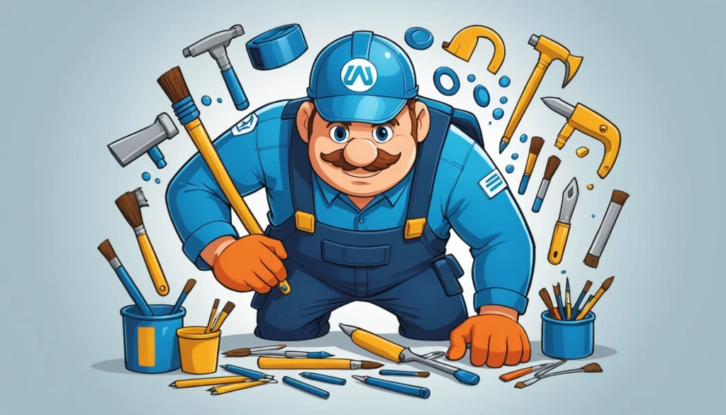 How to Find Plumbers and Electricians, Digital art, technology concept, abstract, clean lines, minimalist, corporate blue and white, data visualization, glowing nodes, wordpress, php, html, css