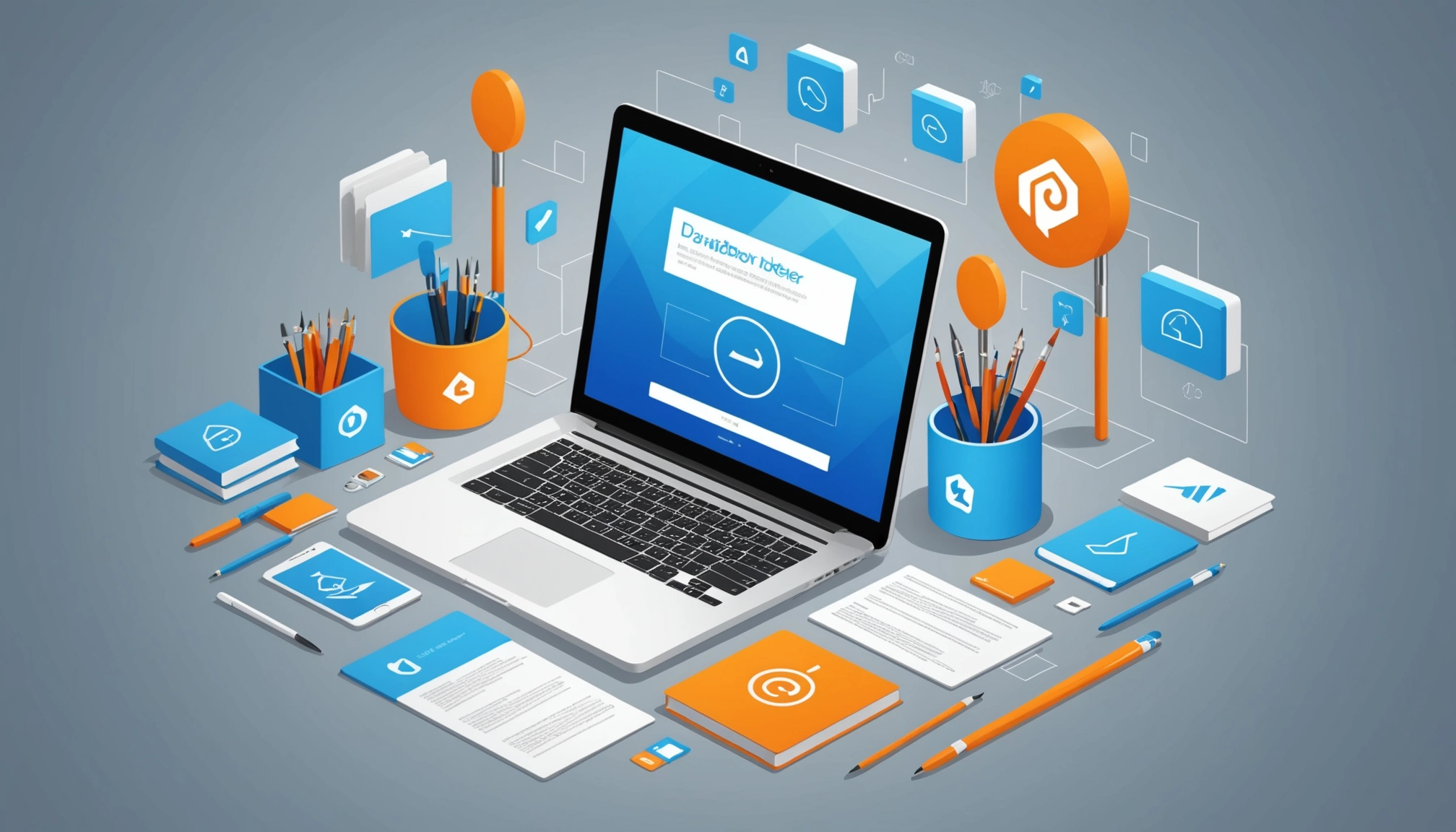 How to Extract Emails from Moving Companies, Digital art, technology concept, abstract, clean lines, minimalist, corporate blue and white, data visualization, glowing nodes, wordpress, php, html, css