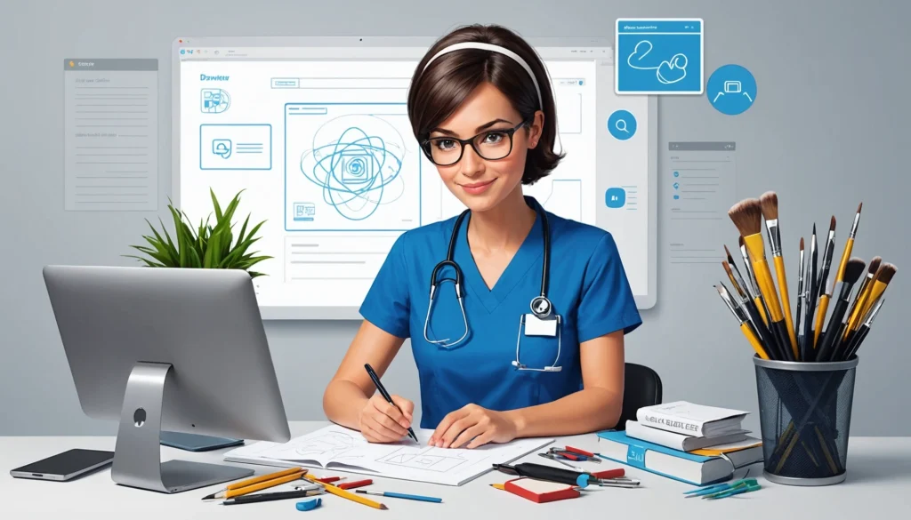How to Extract Emails from Nursing Homes, Digital art, technology concept, abstract, clean lines, minimalist, corporate blue and white, data visualization, glowing nodes, wordpress, php, html, css