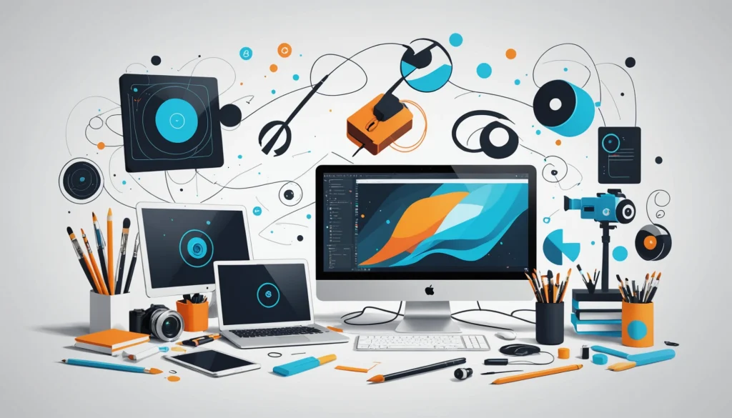 How to Scrape Photographers and Videographers, Digital art, technology concept, abstract, clean lines, minimalist, corporate blue and white, data visualization, glowing nodes, wordpress, php, html, css