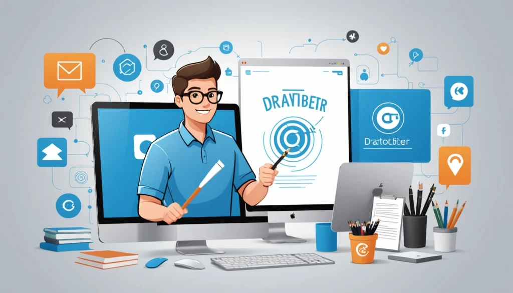 How to Scrape Emails from Pinterest Profiles, Digital art, technology concept, abstract, clean lines, minimalist, corporate blue and white, data visualization, glowing nodes, wordpress, php, html, css