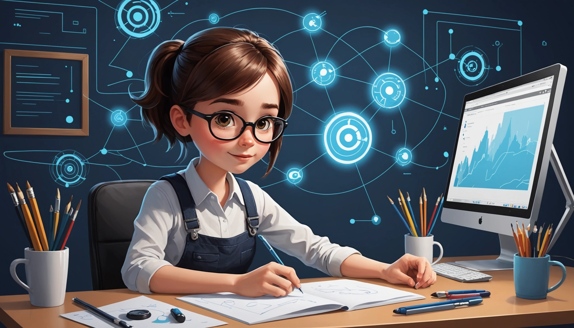 How to Extract Leads from Snapchat, Digital art, technology concept, abstract, clean lines, minimalist, corporate blue and white, data visualization, glowing nodes, wordpress, php, html, css
