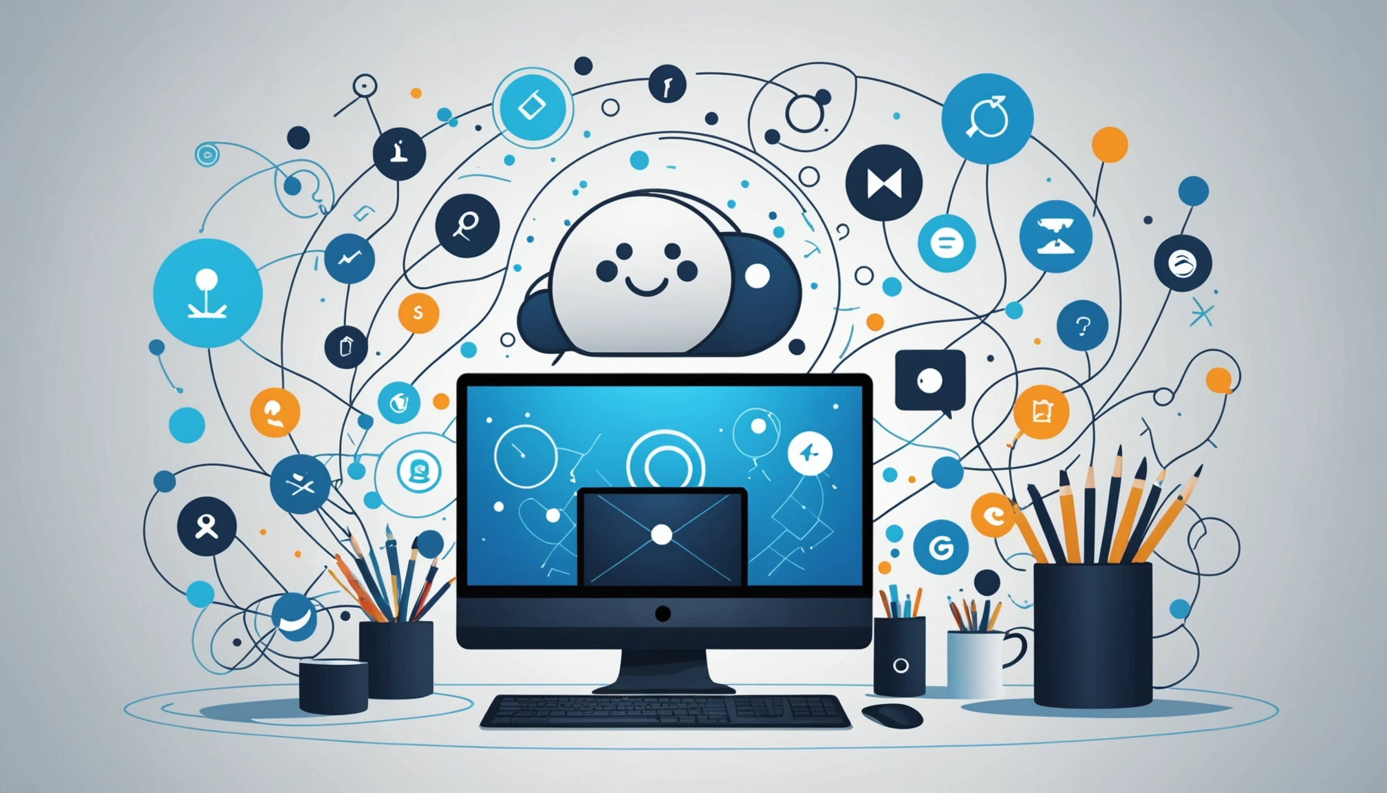 How to Extract Emails from YouTube Comments, Digital art, technology concept, abstract, clean lines, minimalist, corporate blue and white, data visualization, glowing nodes, wordpress, php, html, css