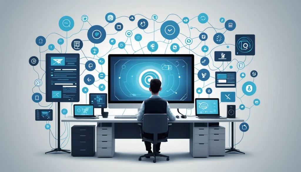 How to Extract Emails from TV Stations, Digital art, technology concept, abstract, clean lines, minimalist, corporate blue and white, data visualization, glowing nodes, wordpress, php, html, css
