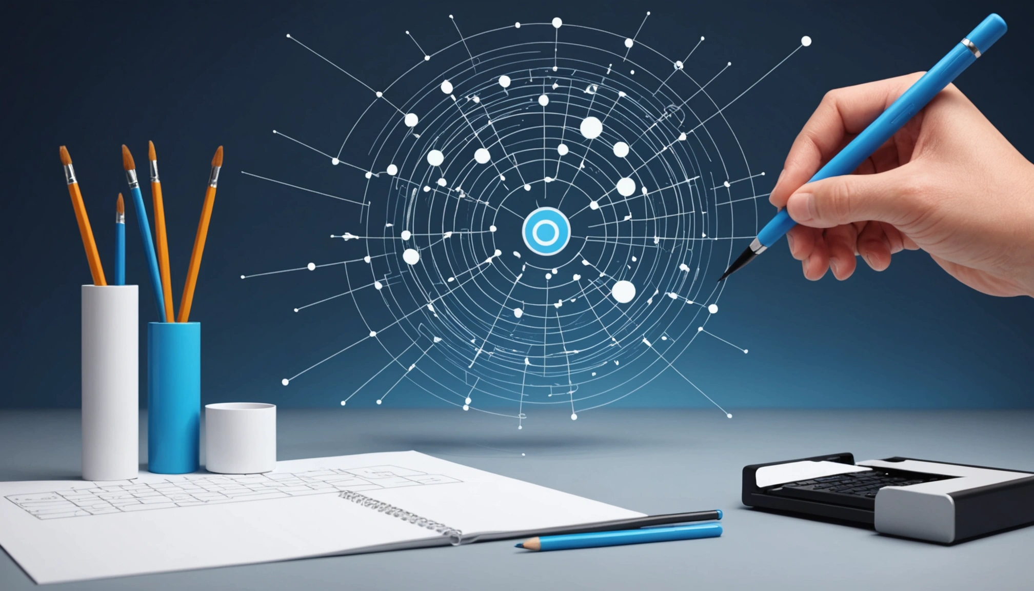 How to Find ISP Email Addresses, Digital art, technology concept, abstract, clean lines, minimalist, corporate blue and white, data visualization, glowing nodes, wordpress, php, html, css