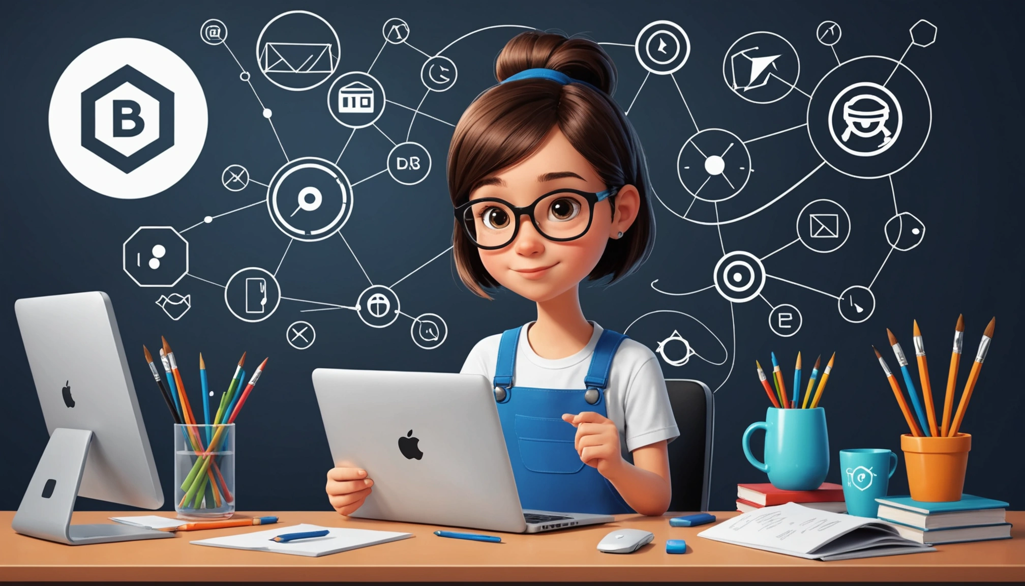 How to Scrape Edu Email Addresses, Digital art, technology concept, abstract, clean lines, minimalist, corporate blue and white, data visualization, glowing nodes, wordpress, php, html, css