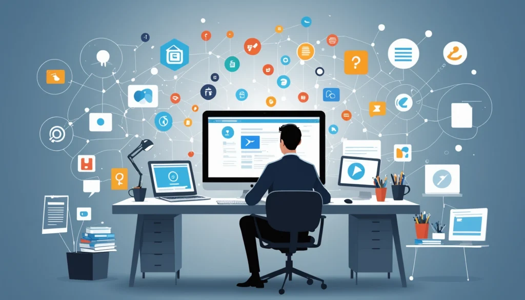 How to Extract Emails from PowerPoint Slides, Digital art, technology concept, abstract, clean lines, minimalist, corporate blue and white, data visualization, glowing nodes, wordpress, php, html, css