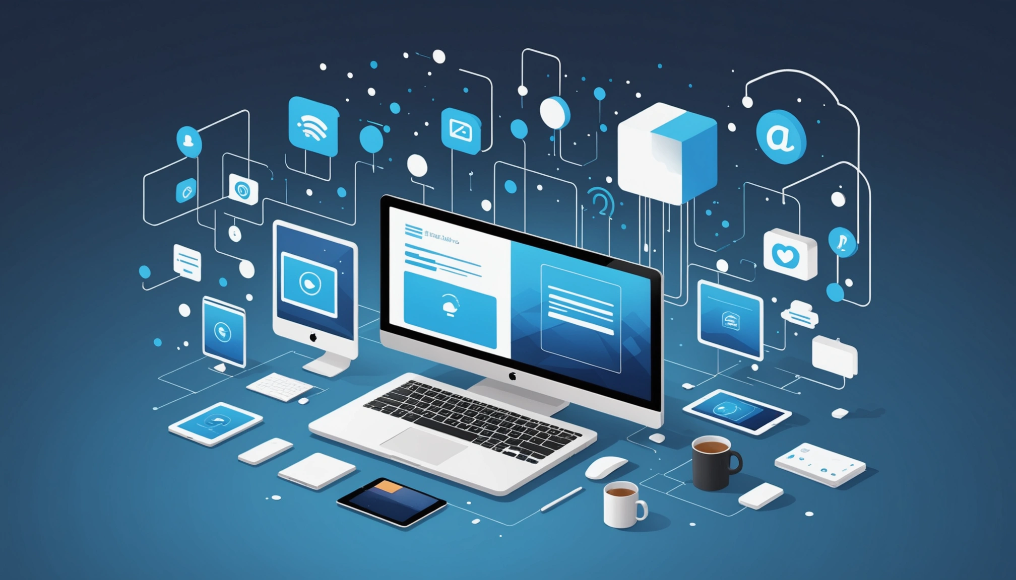 How to Extract Emails from OneDrive, Digital art, technology concept, abstract, clean lines, minimalist, corporate blue and white, data visualization, glowing nodes, wordpress, php, html, css