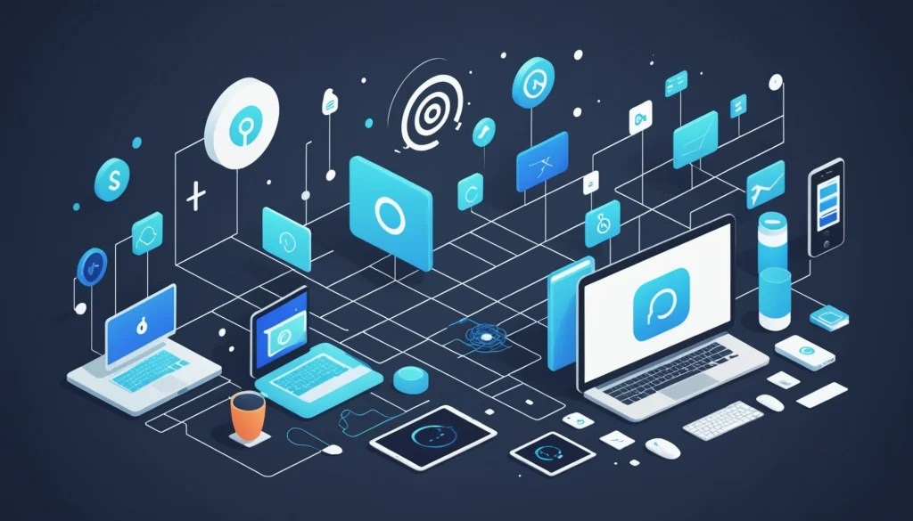 How to Scrape Emails from Asana Tasks, Digital art, technology concept, abstract, clean lines, minimalist, corporate blue and white, data visualization, glowing nodes, wordpress, php, html, css