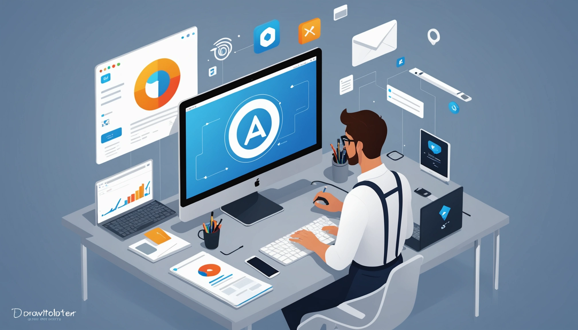 How to Extract Emails from Jira Issues, Digital art, technology concept, abstract, clean lines, minimalist, corporate blue and white, data visualization, glowing nodes, wordpress, php, html, css
