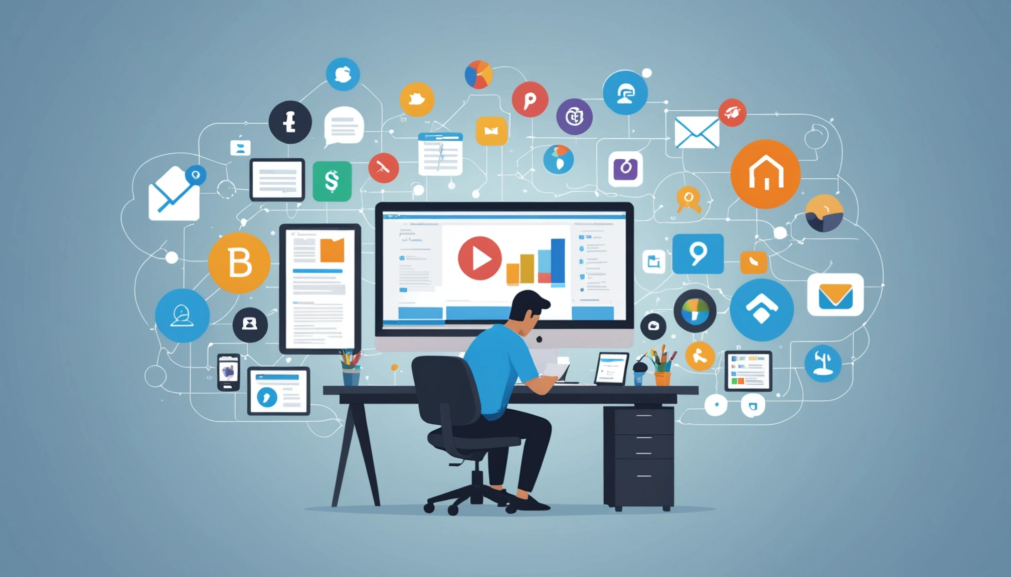 How to Extract Emails from OneNote, Digital art, technology concept, abstract, clean lines, minimalist, corporate blue and white, data visualization, glowing nodes, wordpress, php, html, css