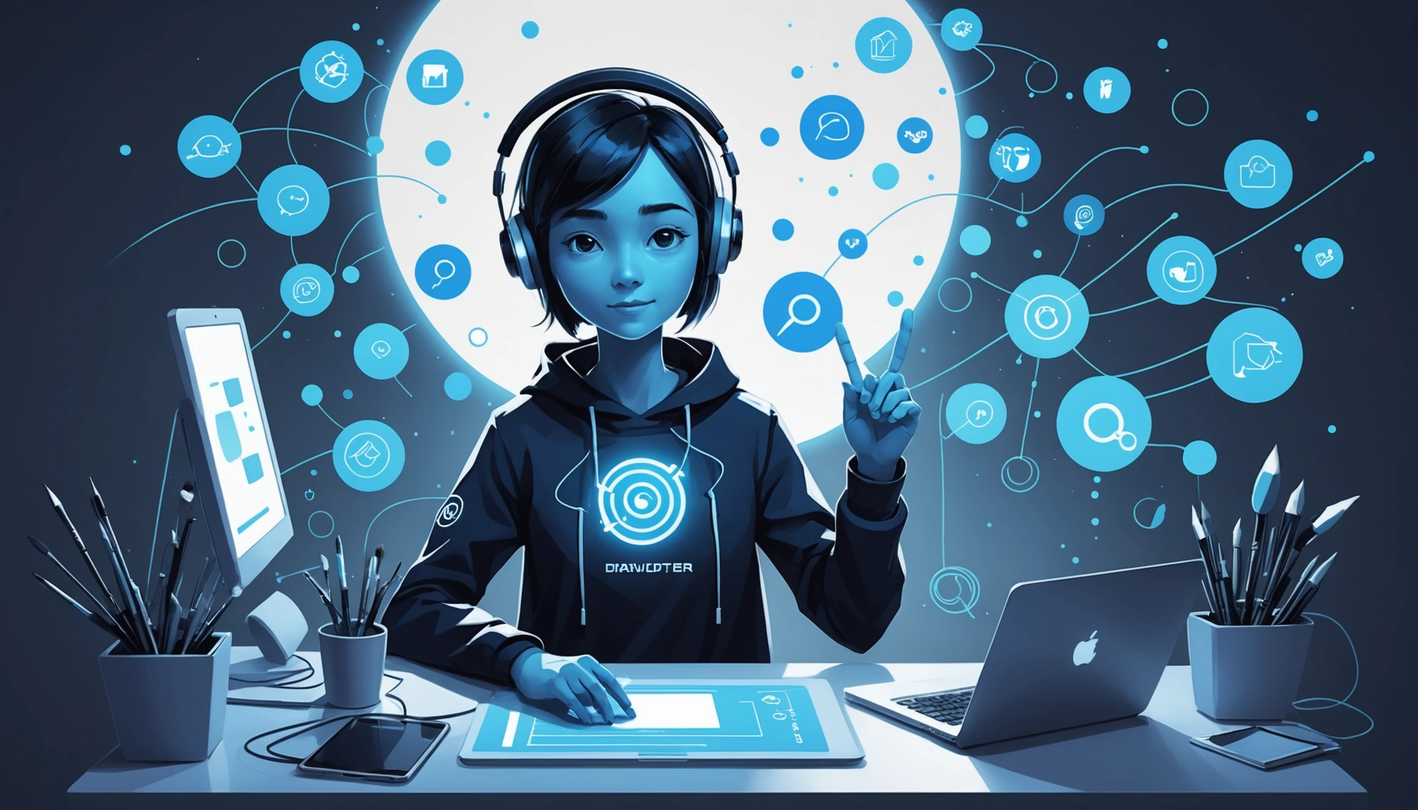 How to Extract Emails from ClickUp, Digital art, technology concept, abstract, clean lines, minimalist, corporate blue and white, data visualization, glowing nodes, wordpress, php, html, css