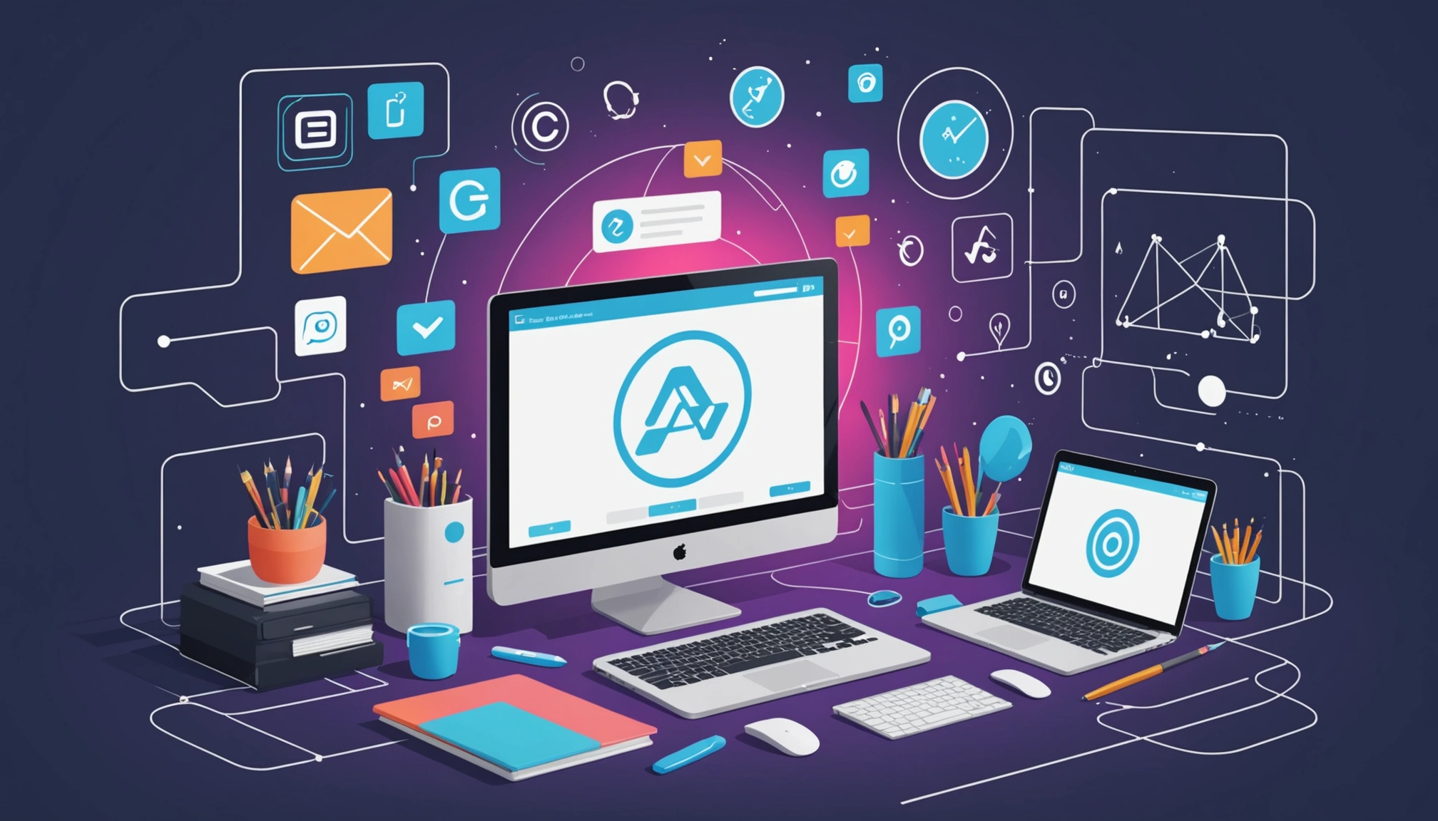 How to Extract Emails from HubSpot, Digital art, technology concept, abstract, clean lines, minimalist, corporate blue and white, data visualization, glowing nodes, wordpress, php, html, css