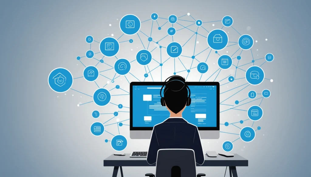 How to Extract Emails from SugarCRM, Digital art, technology concept, abstract, clean lines, minimalist, corporate blue and white, data visualization, glowing nodes, wordpress, php, html, css