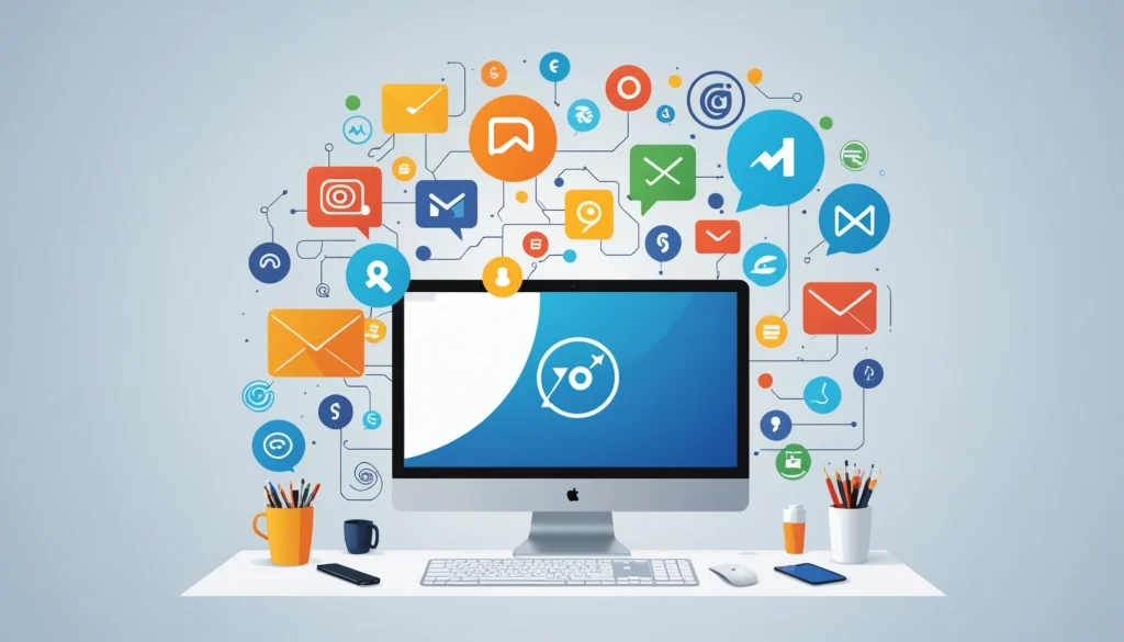 How to Find Emails in Adobe Experience Cloud, Digital art, technology concept, abstract, clean lines, minimalist, corporate blue and white, data visualization, glowing nodes, wordpress, php, html, css