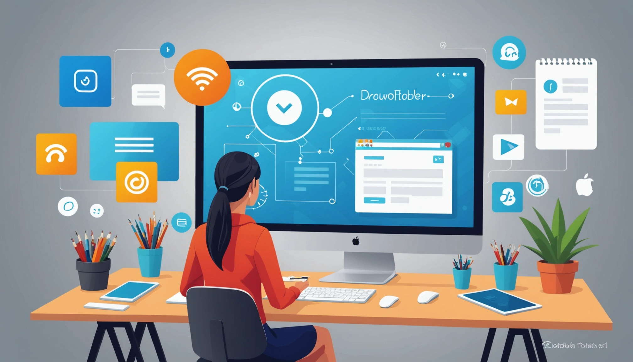 How to Scrape Emails from AWeber, Digital art, technology concept, abstract, clean lines, minimalist, corporate blue and white, data visualization, glowing nodes, wordpress, php, html, css