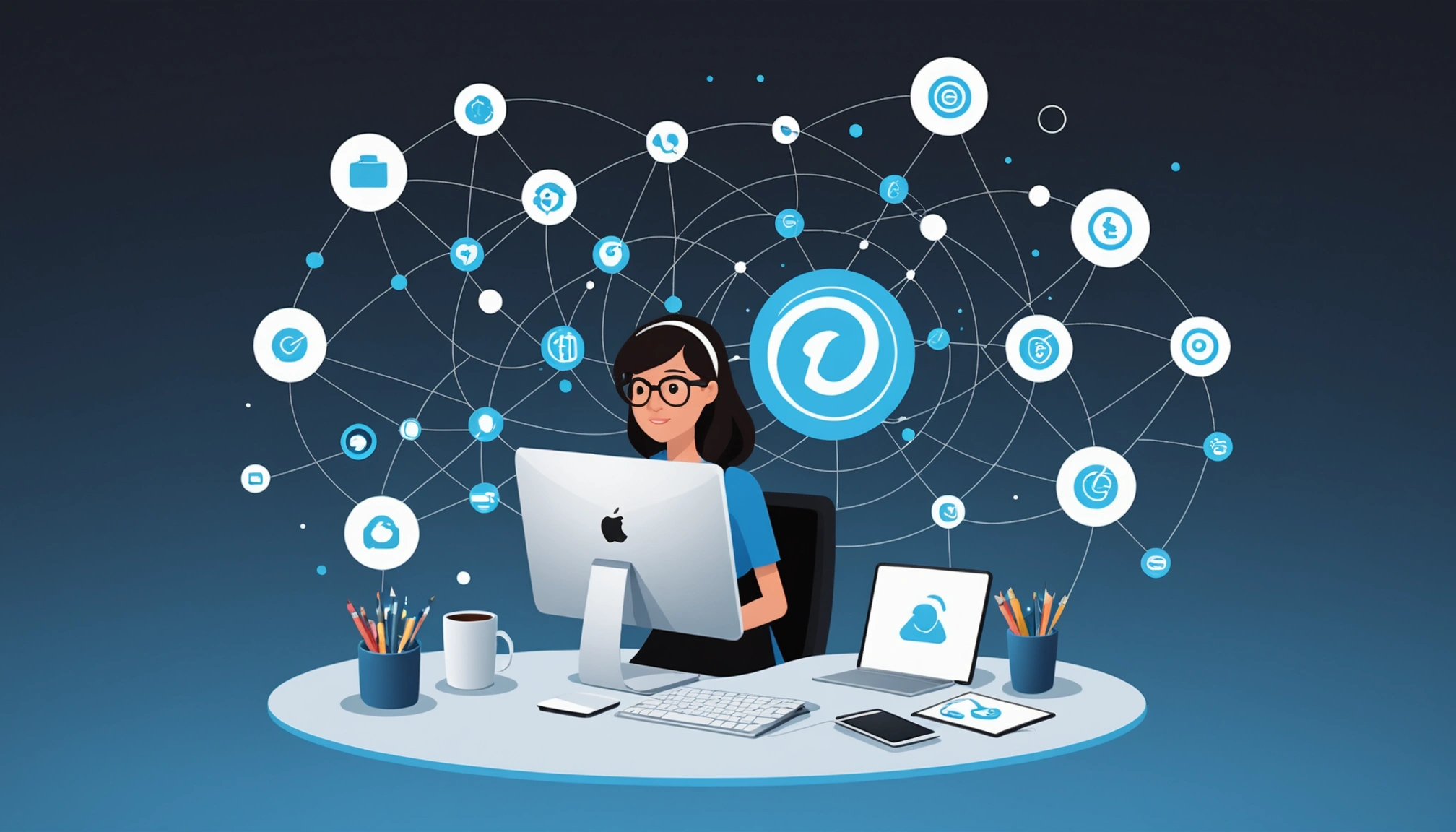 How to Find Emails in Amazon SES, Digital art, technology concept, abstract, clean lines, minimalist, corporate blue and white, data visualization, glowing nodes, wordpress, php, html, css