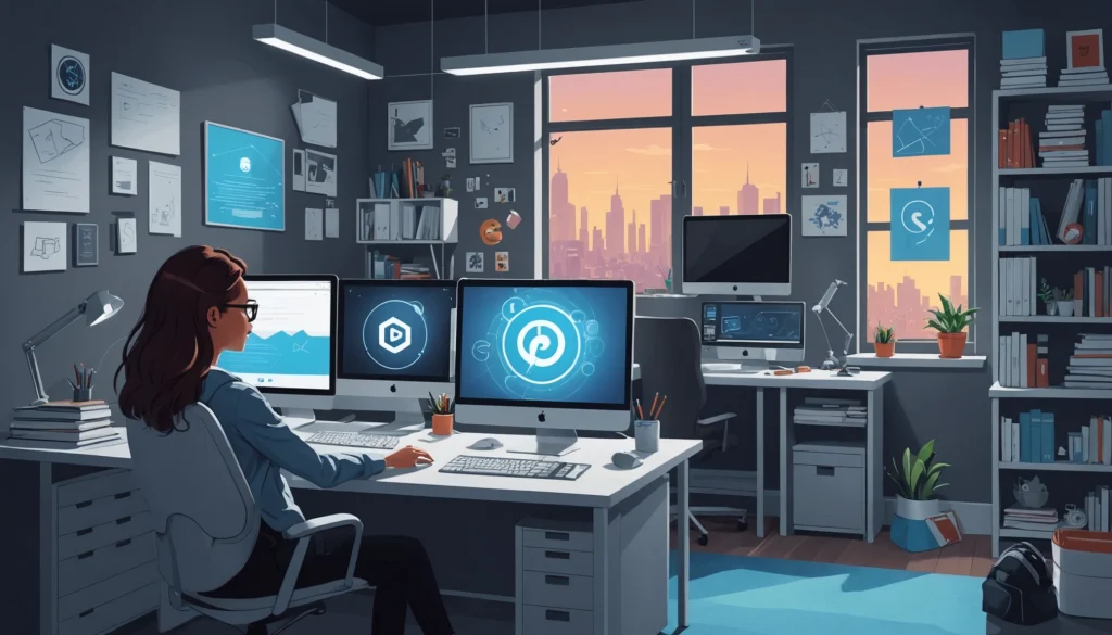 Where to Find Verified B2B Emails for Free, Digital art, technology concept, abstract, clean lines, minimalist, corporate blue and white, data visualization, glowing nodes, wordpress, php, html, css