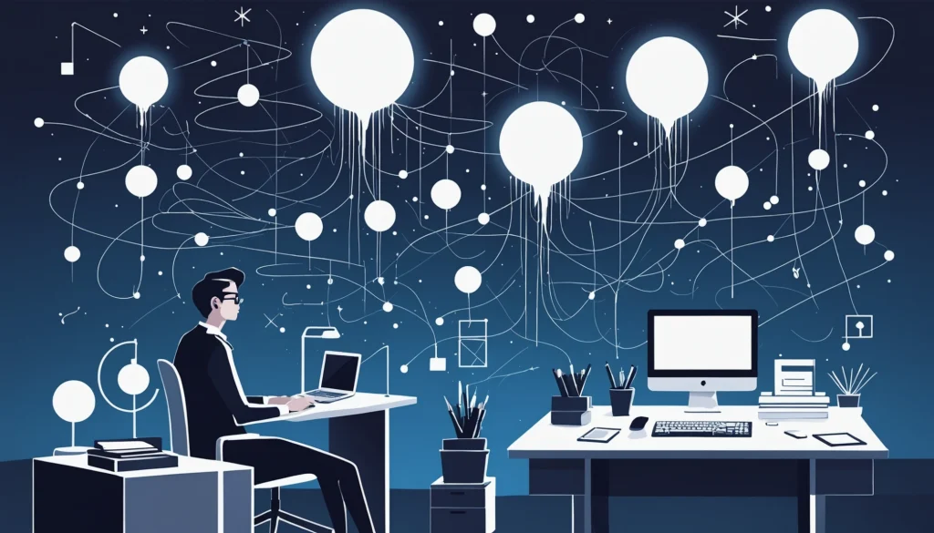 Where to Find Niche Email Lists for Marketing, Digital art, technology concept, abstract, clean lines, minimalist, corporate blue and white, data visualization, glowing nodes, wordpress, php, html, css