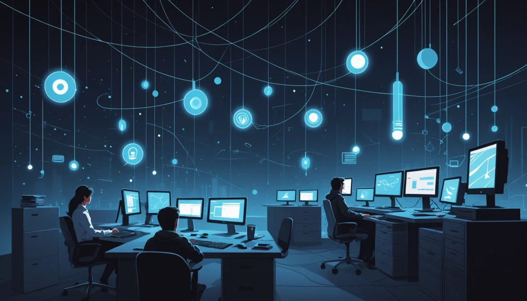 Where to Extract Emails from Discord Servers, Digital art, technology concept, abstract, clean lines, minimalist, corporate blue and white, data visualization, glowing nodes, wordpress, php, html, css