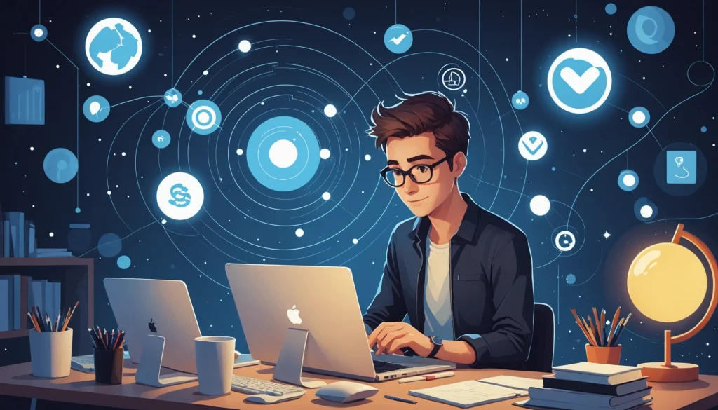 Where to Extract Emails from Forum Profiles, Digital art, technology concept, abstract, clean lines, minimalist, corporate blue and white, data visualization, glowing nodes, wordpress, php, html, css